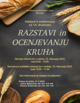 Razstava in ocenjevanje kruha 2025